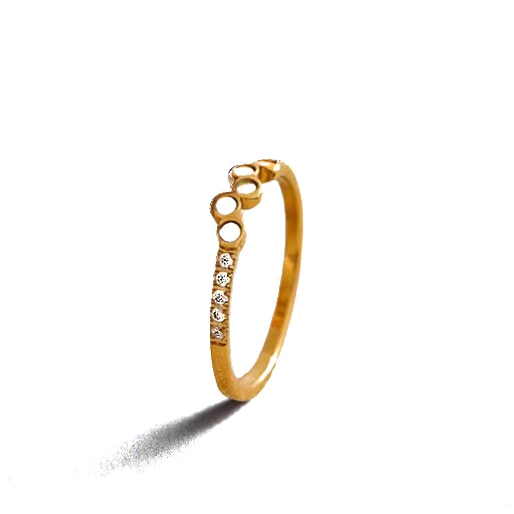 Lunar Glow Ring 18K Gold Plate - T. Randall Jewelry