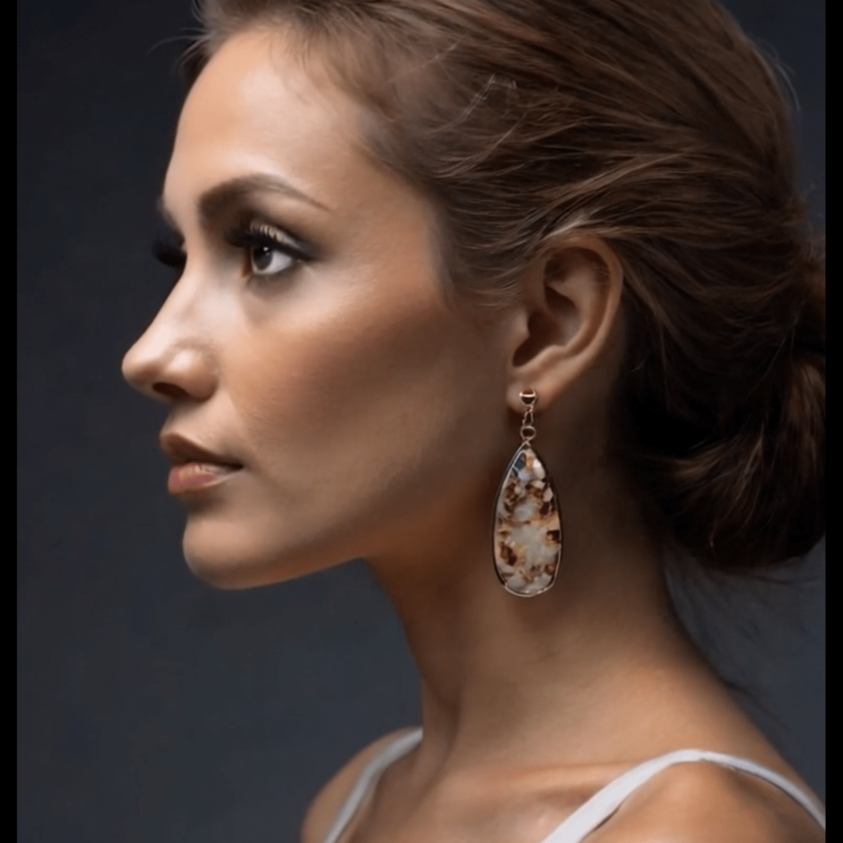 Stone Tear Drop Earrings - T. Randall Jewelry