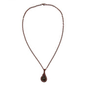 Wire Wrapped Labradorite Copper Pendant Necklace - T. Randall Jewelry