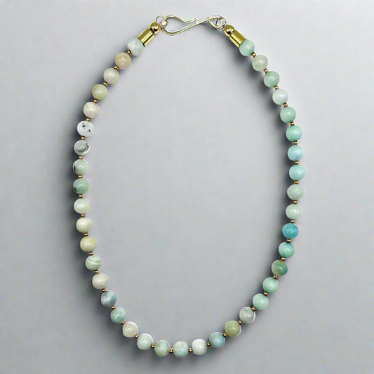 Amazonite Beaded Collar Necklace