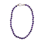 Amethyst Knotted Necklace