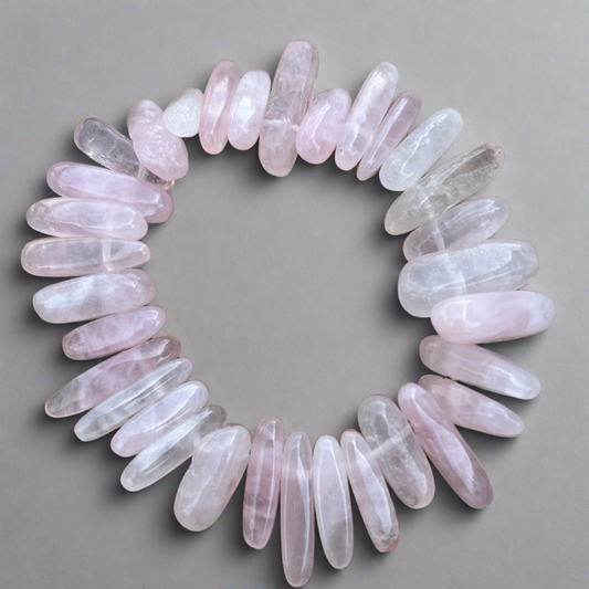 rose quartz stretch bracelet