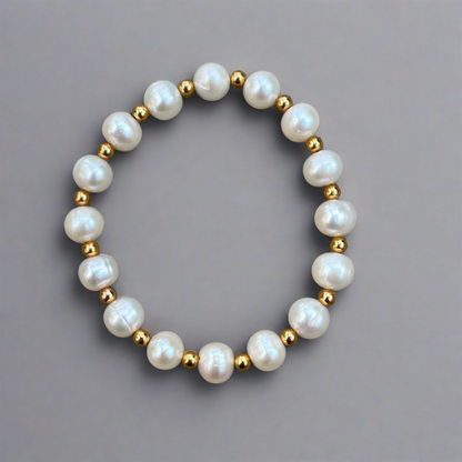 cultured pearl stretch bracelet