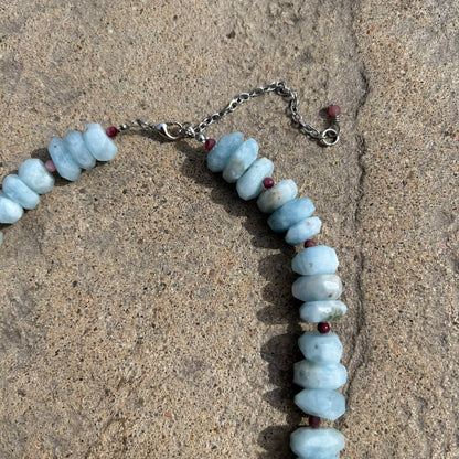 Seaside Serenity Aquamarine Necklace