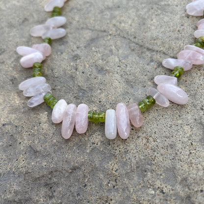Pink Petals Garland Collar Necklace