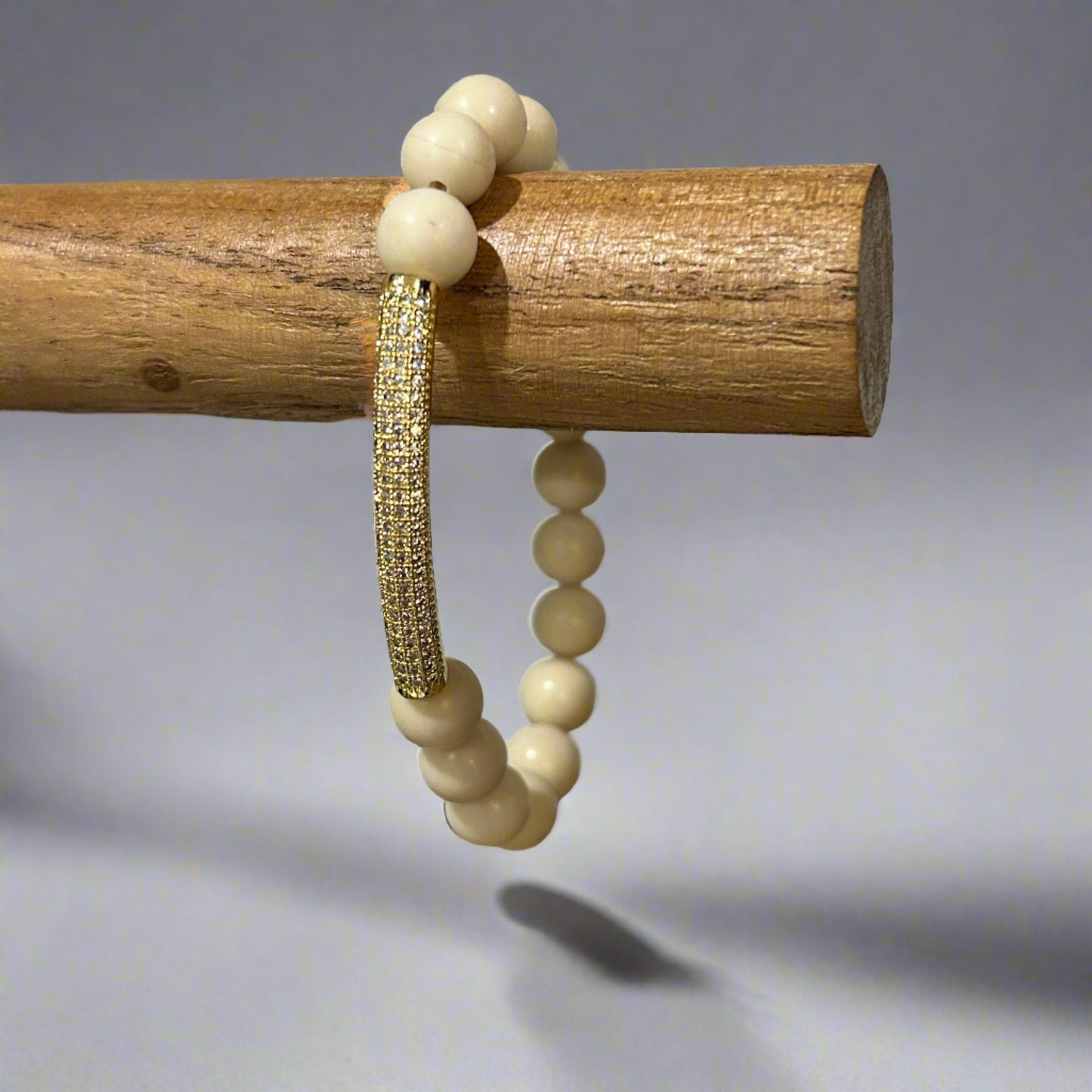 Riverstone Beaded Stretch Bracelet