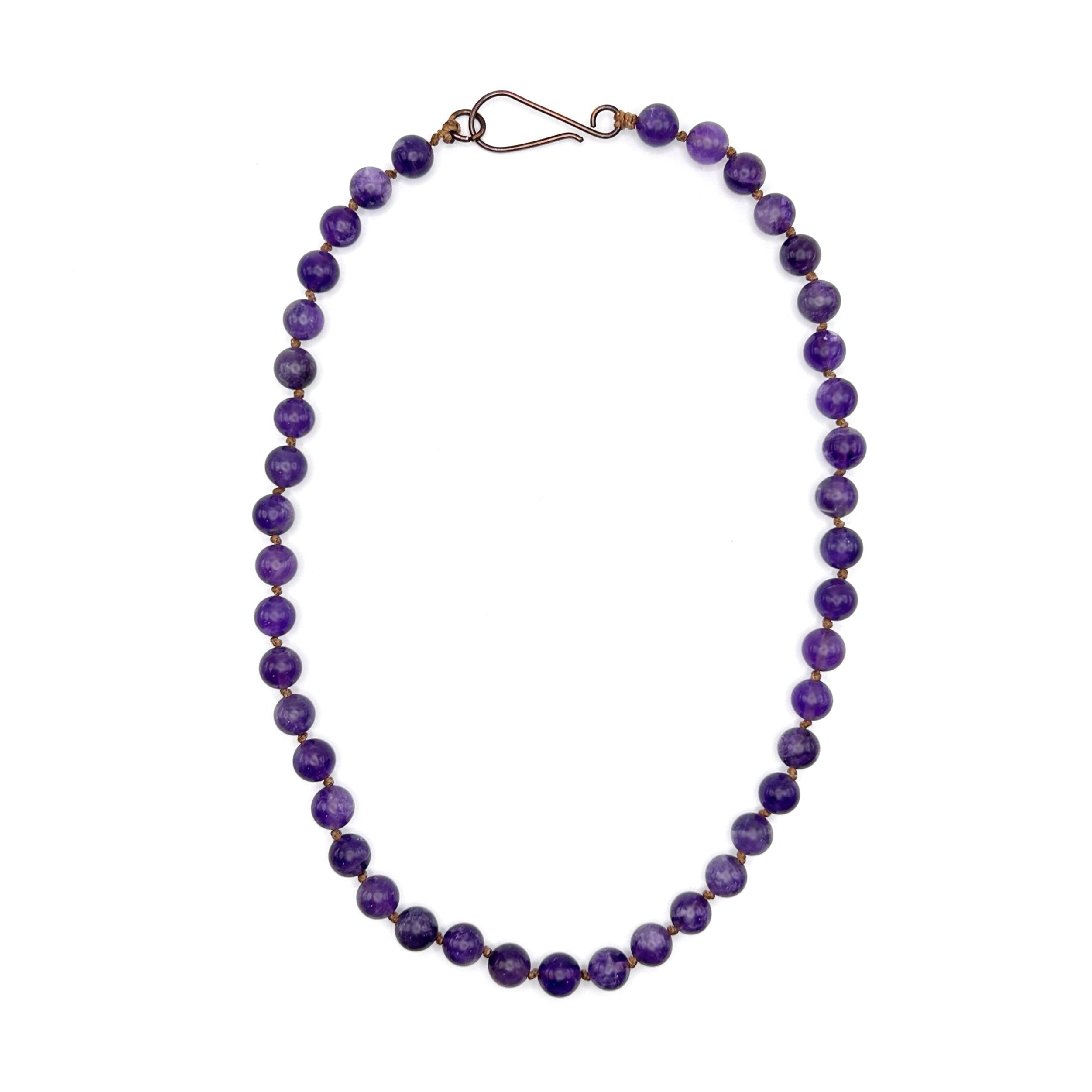 Amethyst Knotted Necklace - T. Randall Jewelry