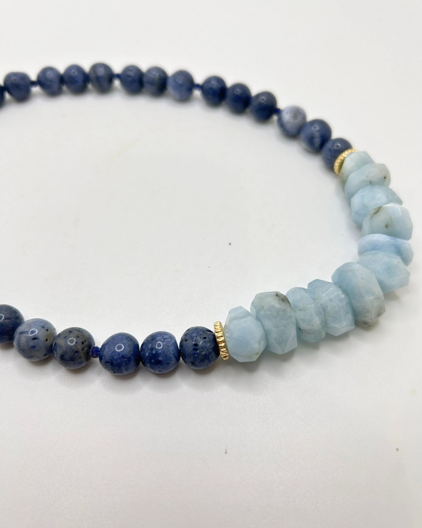 Aquamarine Coral Necklace - T. Randall Jewelry