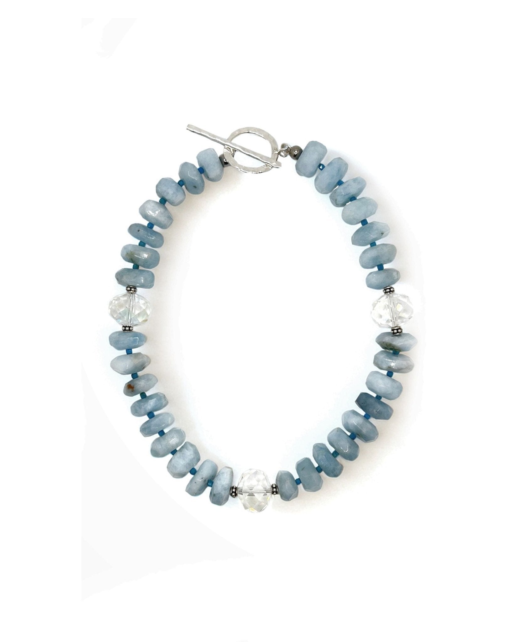 Aquamarine Crystal Collar Necklace - T. Randall Jewelry