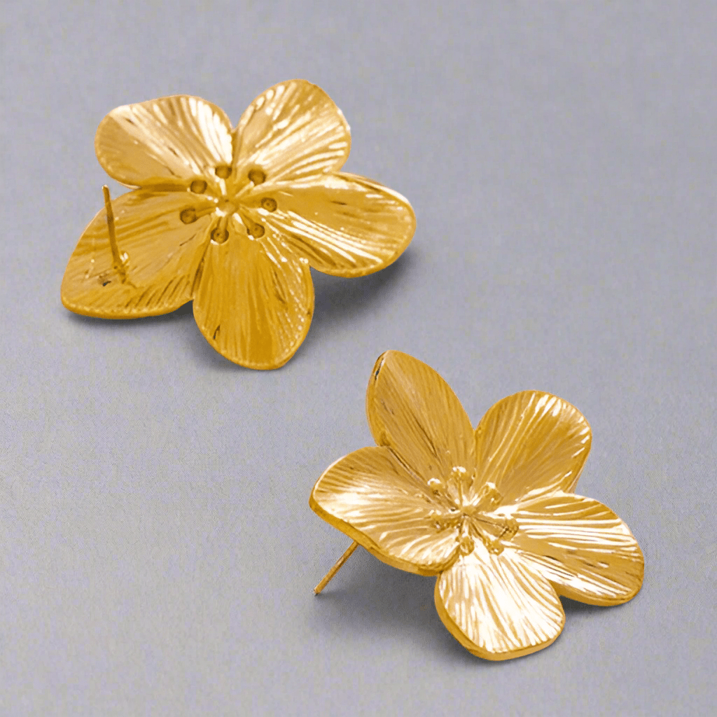 Flower Stud Statement Earrings - T. Randall Jewelry