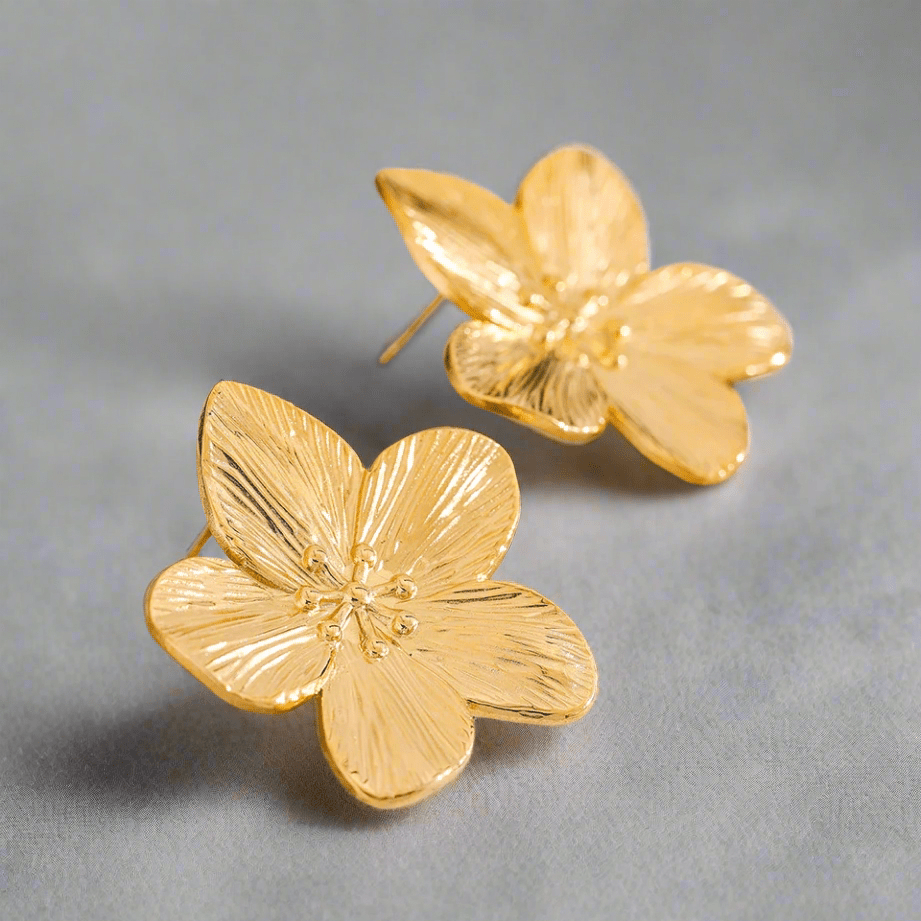 Flower Stud Statement Earrings - T. Randall Jewelry
