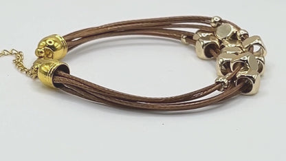 Multi strand Leather Bracelet