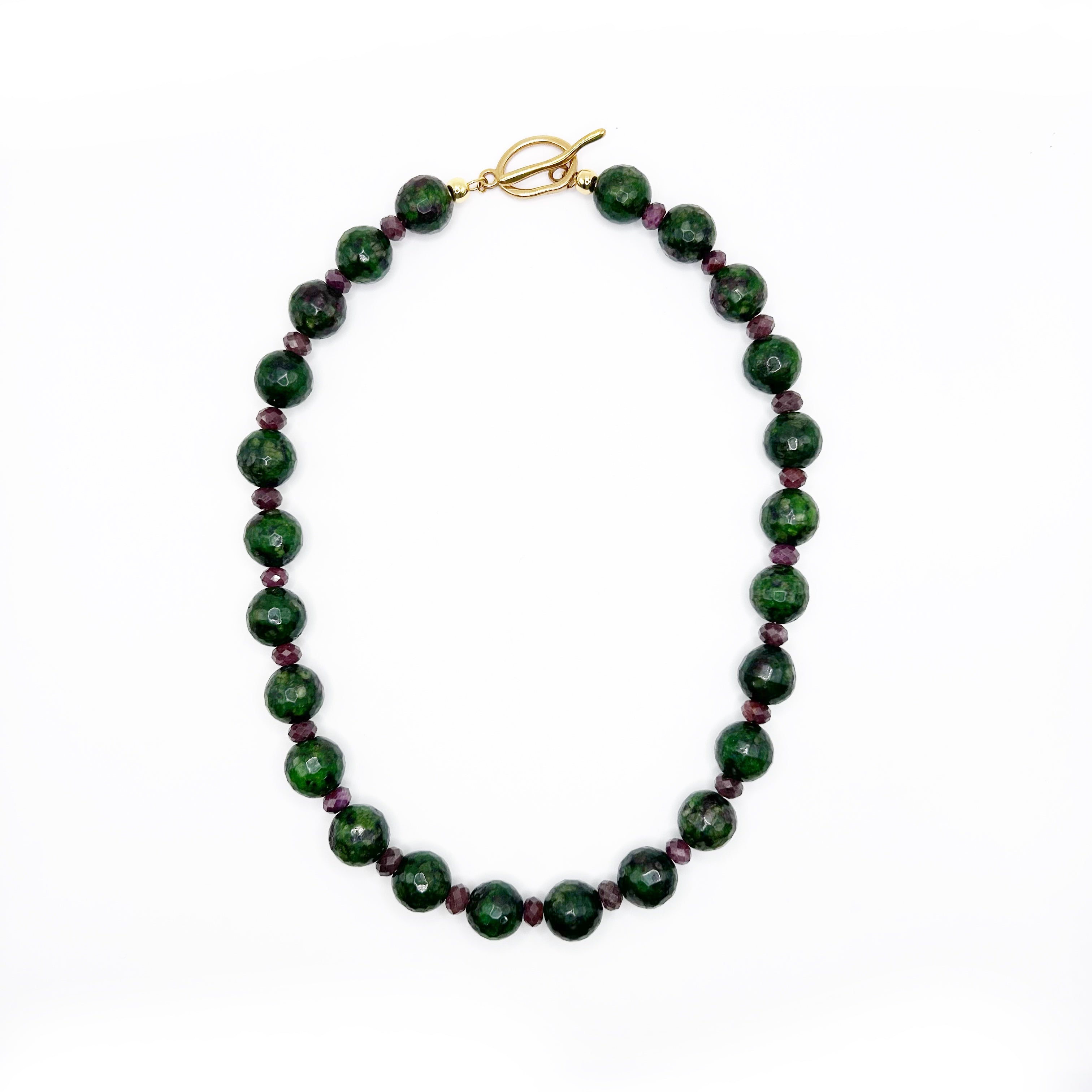 Ruby and Zoisite Collar Necklace - T. Randall Jewelry