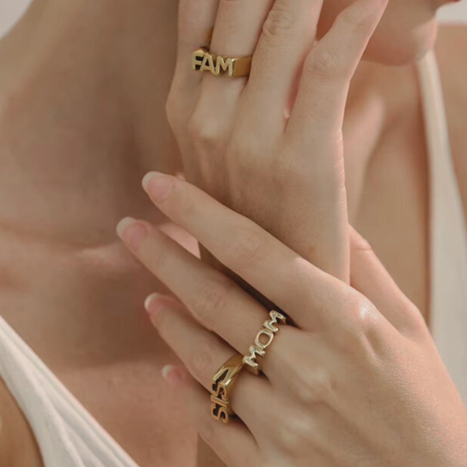 T. Randall Jewelry Family Bonds Ring 18K Gold Plate - T. Randall Jewelry