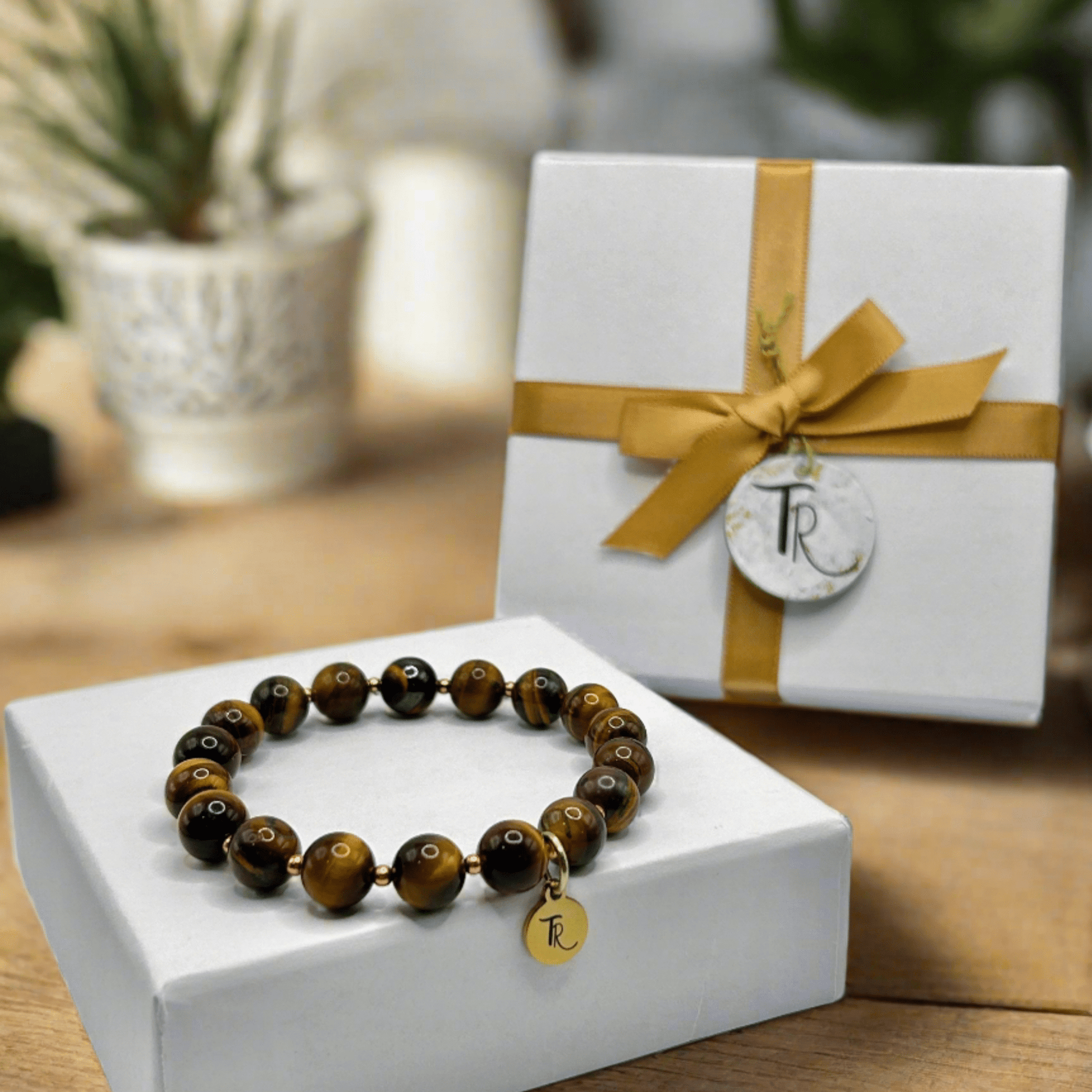 Tiger's Eye Beaded Stretch Bracelet - T. Randall Jewelry