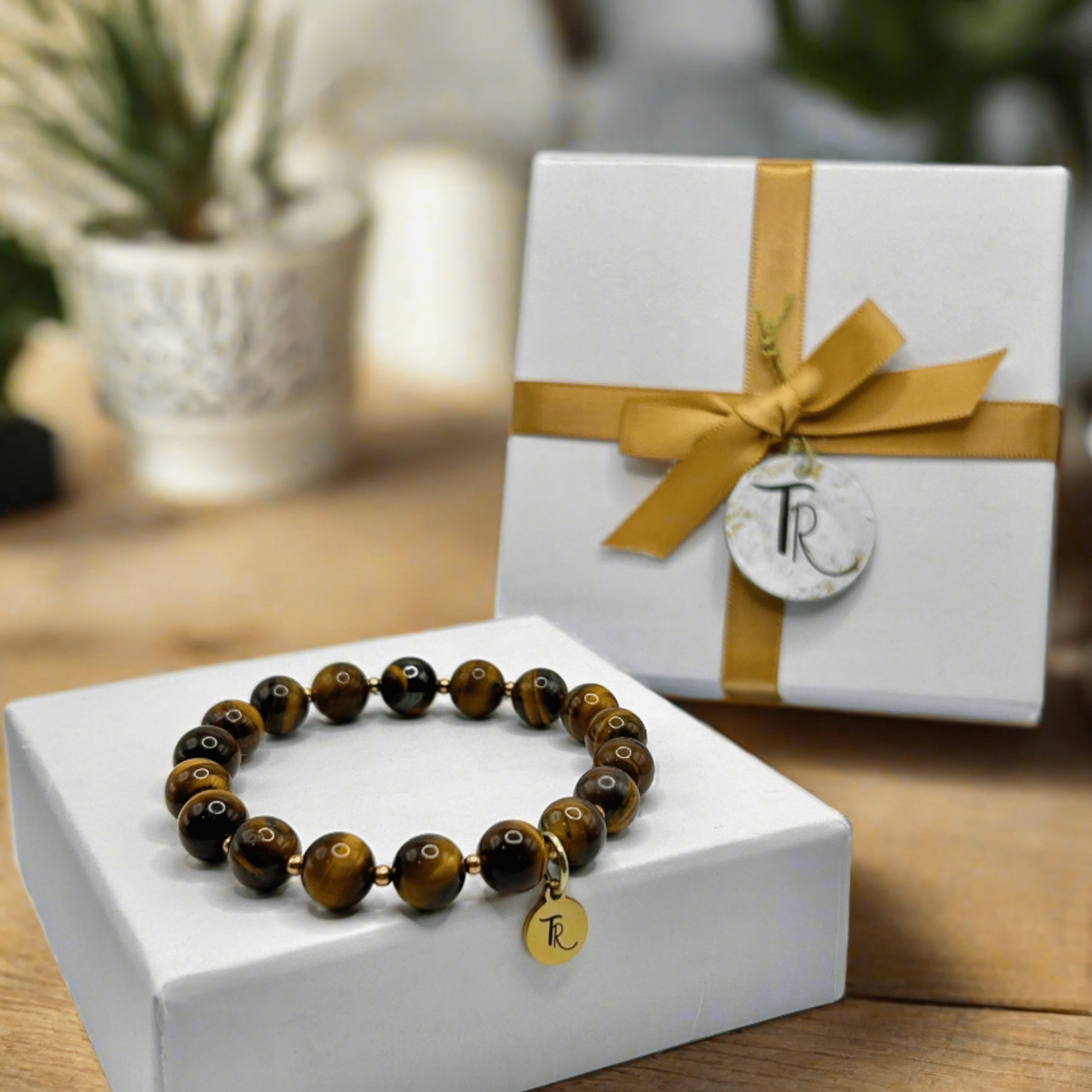 Tiger's Eye Beaded Stretch Bracelet - T. Randall Jewelry