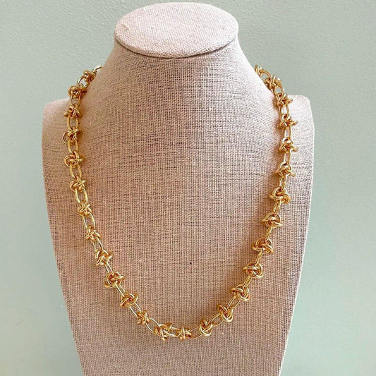 Chunky Gold Link Chain Layering Necklace - T. Randall Jewelry
