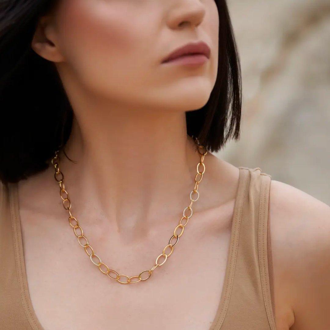 Oval Link Layering Chain Necklace - T. Randall Jewelry